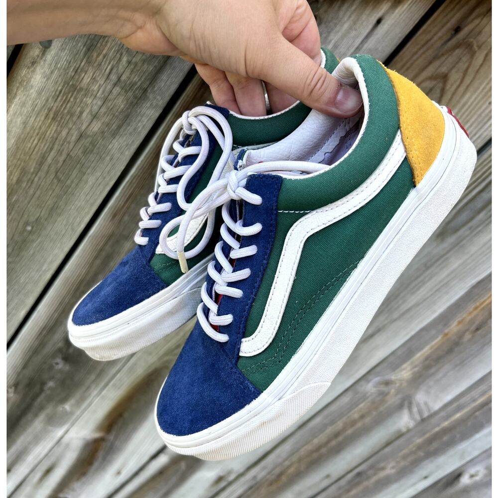 Vans Old Skool‎ Sneakers Unisex 5.5M 7W Multi Color Excellent Colorblock Skate